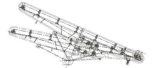 升降移動式皮帶輸送機外形圖